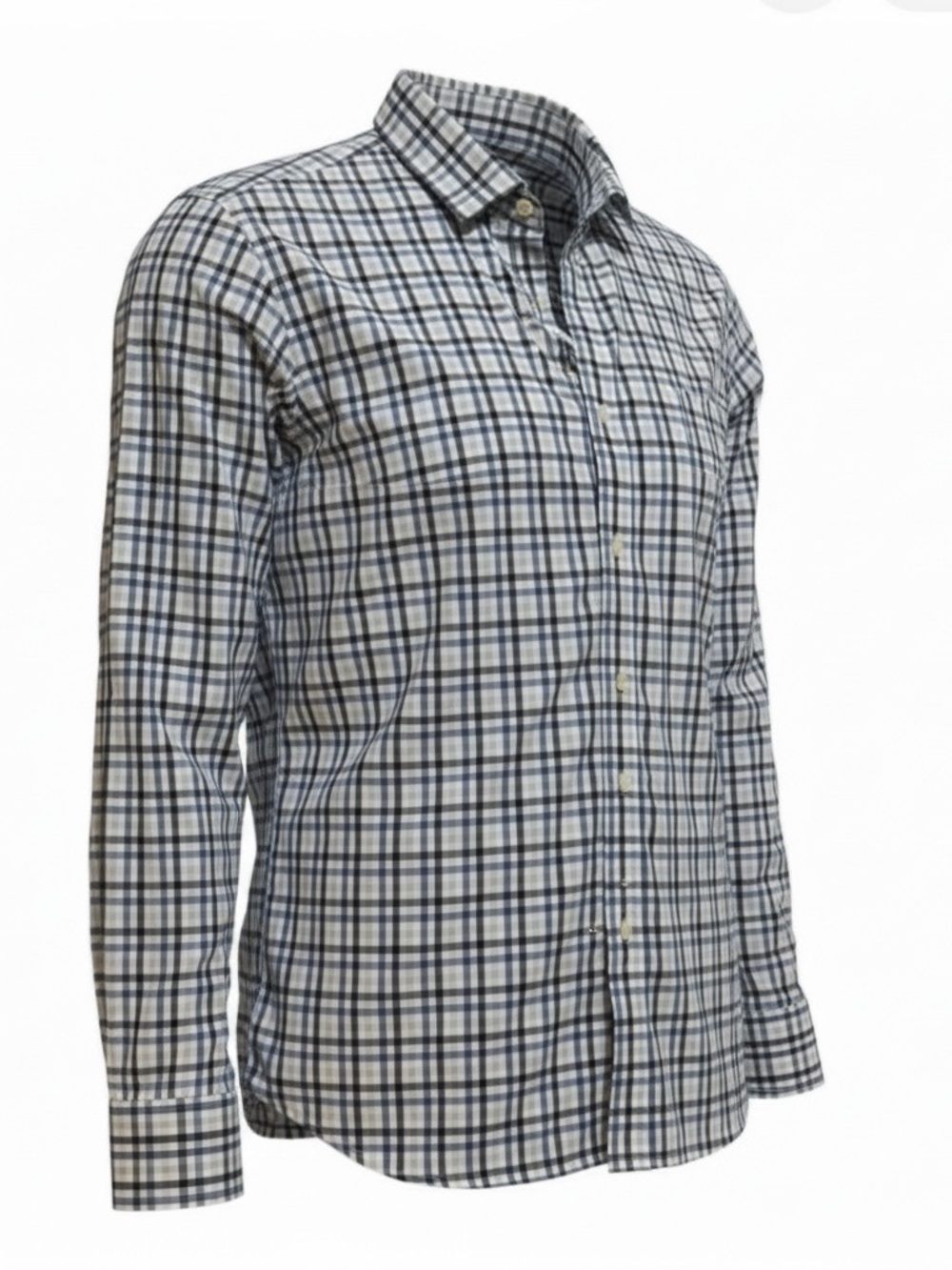 LINCS  Blue & White Check Dress Shirt